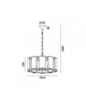 Подвесная люстра Vele Luce Sorrento VL3004P05-foto6