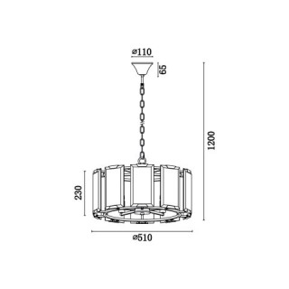 Подвесная люстра Vele Luce Sorrento VL3004P05-foto6