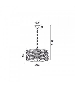 Подвесная люстра Vele Luce Brianna VL3083P05-foto2