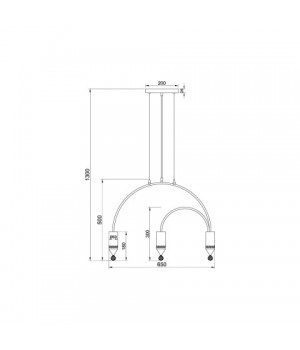 Подвесной светильник Vele Luce Pioggia VL4283P03-foto5