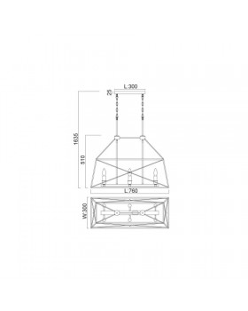 Подвесной светильник Vele Luce Clemente VL4272P06-foto4