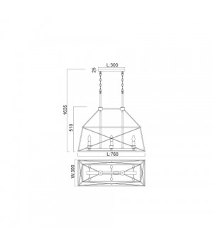 Подвесной светильник Vele Luce Clemente VL4272P06-foto4