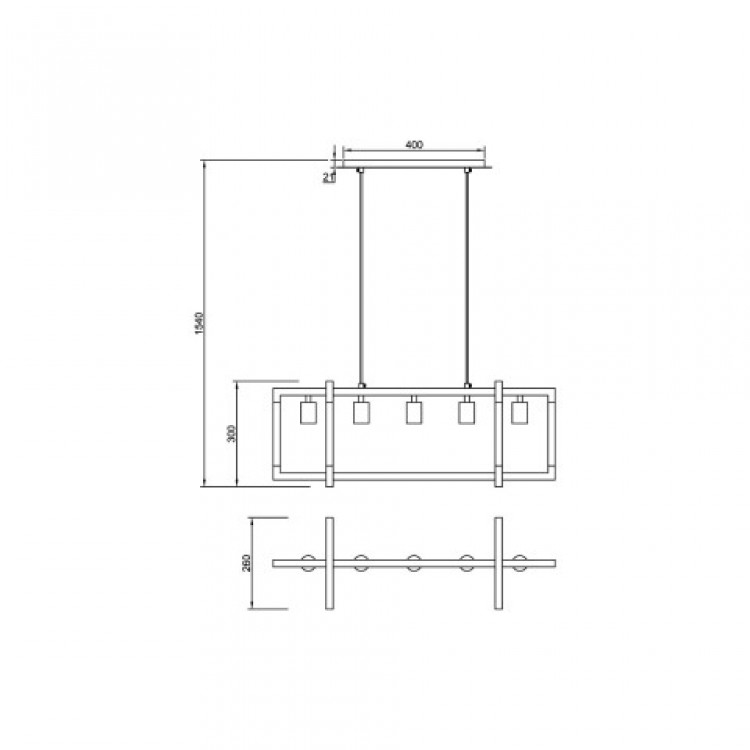 Подвесной светильник Vele Luce Palermo VL5023P05