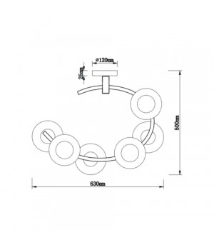 Потолочный светильник Vele Luce Astoria VL5004P62-foto6