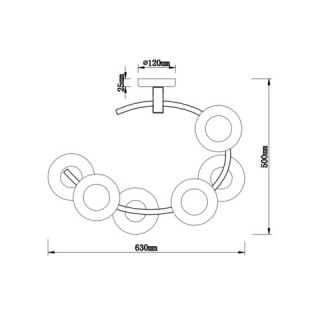 Потолочный светильник Vele Luce Astoria VL5004P62-foto6