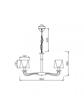 Подвесная люстра Vele Luce Olimpia VL1764L08-foto3