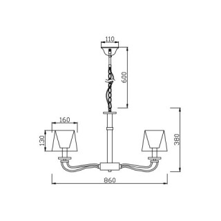 Подвесная люстра Vele Luce Olimpia VL1764L08-foto3