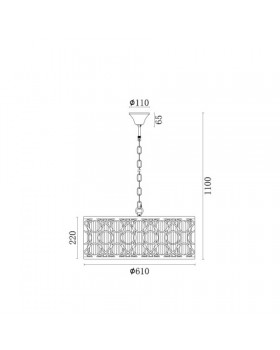 Подвесная люстра Vele Luce Riccio VL3164P08-foto5