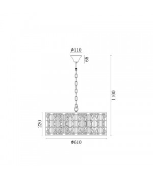 Подвесная люстра Vele Luce Riccio VL3164P08-foto5