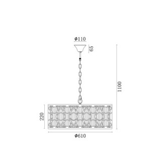 Подвесная люстра Vele Luce Riccio VL3164P08-foto5