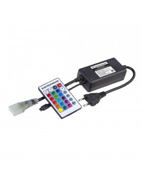 Контроллер для гибкого неона RGB LS001 220V 5050 с ПДУ (ИК) IP20 LSC 011