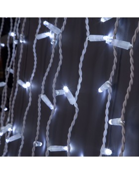 Праздничная гирлянда занавес белый с эффектом мерцания 2*3м IP65 200-101-foto3