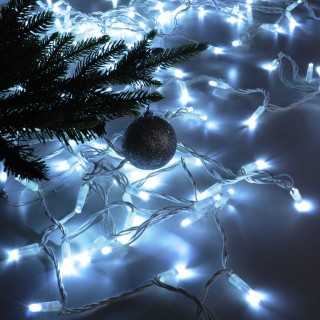 Праздничная гирлянда нить белый 10м IP65 400-101-foto3