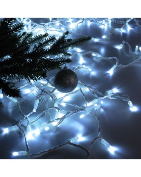 Праздничная гирлянда нить белый с эффектом мерцания 10м IP65 400-101-foto2