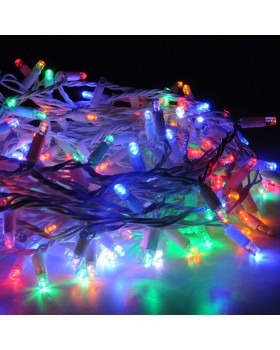 Новогодняя гирлянда нить мульти с эффектом мерцания 10м IP65 400-101-foto11