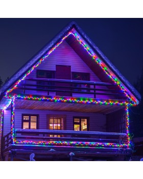 Новогодняя гирлянда нить мульти с эффектом мерцания 10м IP65 400-101-foto2