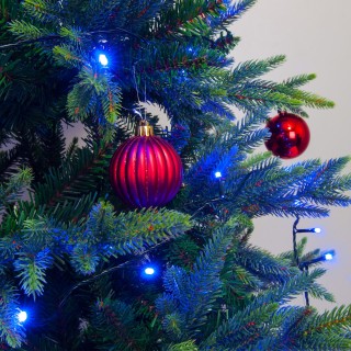 Праздничная гирлянда нить голубой 10м IP20 400-002-foto4