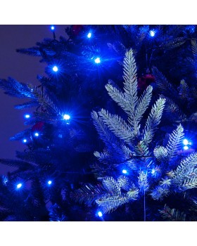 Праздничная гирлянда нить голубой 5м IP20 400-001-foto9