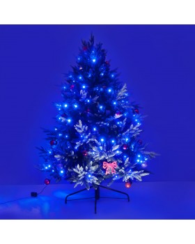 Праздничная гирлянда нить голубой 5м IP20 400-001-foto8