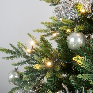 Праздничная гирлянда нить теплый белый 10м IP20 400-002-foto11