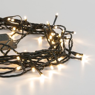 Праздничная гирлянда нить теплый белый 10м IP20 400-002-foto7