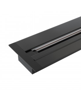 Встраиваемый однофазный шинопровод 1 метр черный (с вводом питания и заглушкой) TRLM-1-100-BK Встраиваемый однофазный шинопровод 1 метр черный (с вводом питания и заглушкой) TRLM-1-100-BK