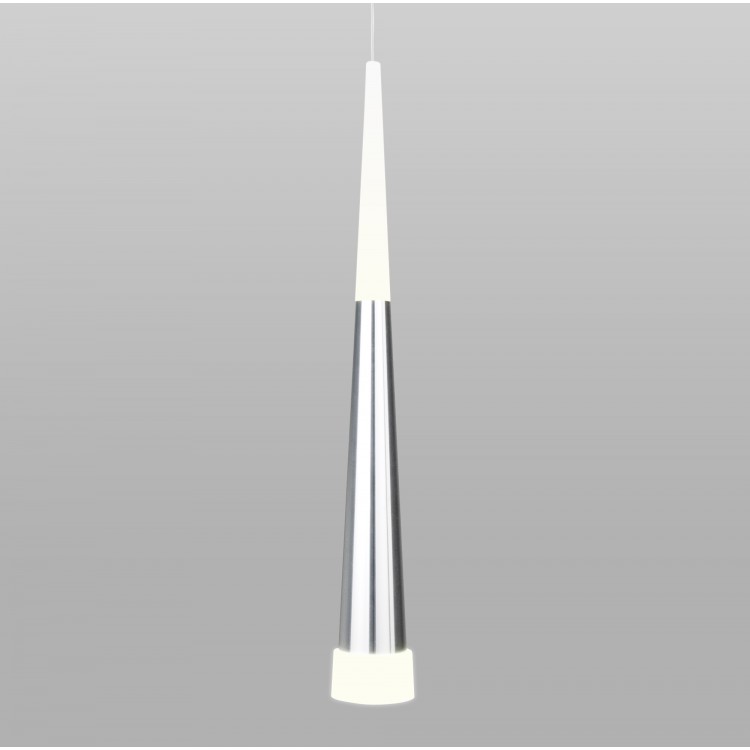 Подвесной светодиодный светильник DLR038 7+1W 4200K хром