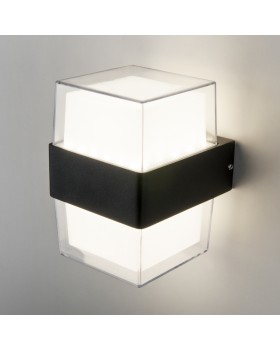 Уличный настенный светодиодный светильник  Maul чёрный 1519 TECHNO LED чёрный