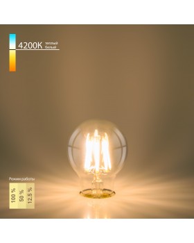 Филаментная светодиодная лампа Dimmable A60 9W 4200K E27 BLE2715