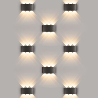 Уличный настенный светодиодный светильник 1551 TECHNO LED TWINKY TRIO черный 1551 TECHNO LED черный-foto3