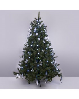 Гирлянда занавес на ель белый 0,45*1,5м IP20 200-003-foto6