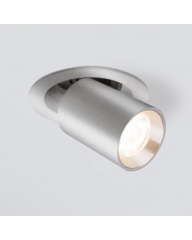 Встраиваемый точечный светодиодный светильник 9917 LED 10W 4200K серебро