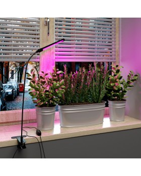 Светодиодный светильник для растений на прищепке FT-004 чёрный-foto3