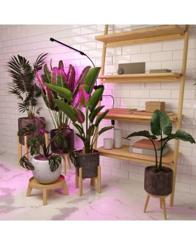 Светодиодный светильник для растений на прищепке FT-004 чёрный-foto11