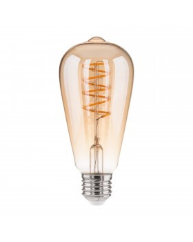 Филаментная светодиодная лампа Dimmable 5W 2700K E27 (ST64 тонированный) BLE2746-foto2