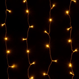 Светодиодная гирлянда занавес теплый белый 1,5*1м IP20 200-001-foto6