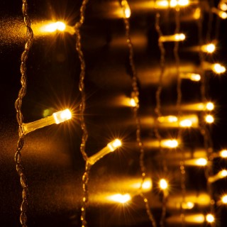 Светодиодная гирлянда занавес теплый белый 1,5*1м IP20 200-001-foto7