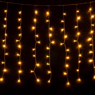Светодиодная гирлянда занавес теплый белый 1,5*1м IP20 200-001-foto4
