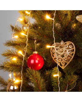 Светодиодная гирлянда занавес теплый белый 1,5*1м IP20 200-001-foto2