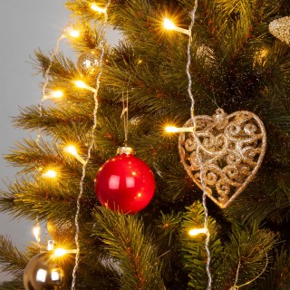 Светодиодная гирлянда занавес теплый белый 1,5*1м IP20 200-001-foto2