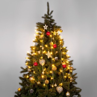 Светодиодная гирлянда занавес теплый белый 1,5*1м IP20 200-001-foto10