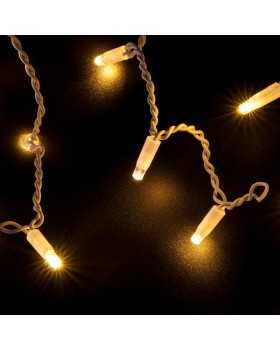 Праздничная гирлянда бахрома теплый белый 3*0,6 м IP65 100-101-foto4