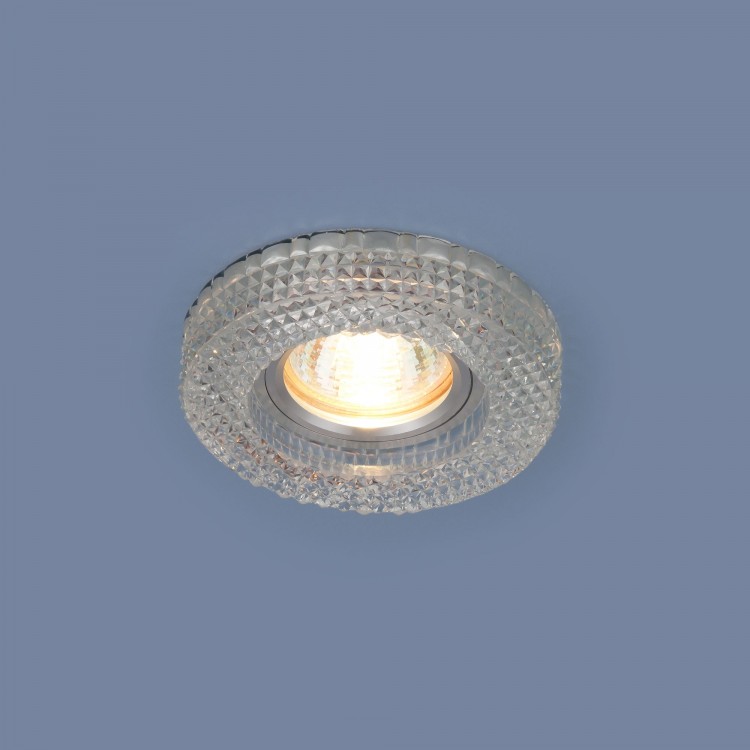 Встраиваемый точечный светильник с LED подсветкой 2213 MR16 CL прозрачный