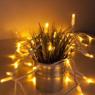 Праздничная гирлянда нить теплый белый с эффектом мерцания 20м IP65 400-102-foto5