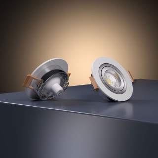 Алюминиевый точечный светильник 1061/1 MR16 WH белый-foto2