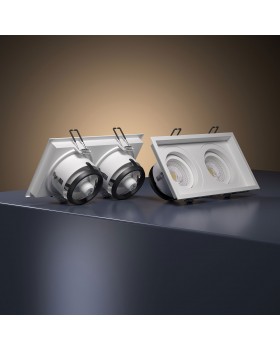 Алюминиевый точечный светильник 1071/2 MR16 WH белый-foto2