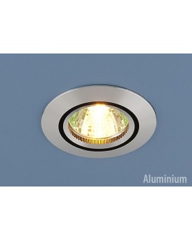 Алюминиевый точечный светильник 5106 сатин. серебро/черный