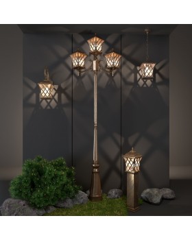 Cassiopeya H черное золото уличный подвесной светильник IP44 Cassiopeya H-foto3