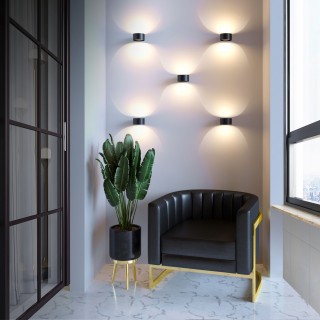 Настенный светодиодный светильник Coneto LED MRL LED 1045 чёрный-foto2