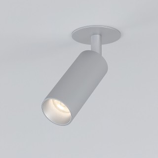 Diffe светильник встраиваемый серебряный 8W 4200K (25039/LED) 25039/LED